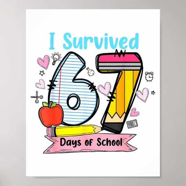 Jag överlevde 67 dagar i skolan, roliga lärare ele poster (Framsidan)