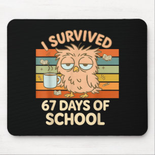 Jag överlevde 67 dagar i skolan Roligt kaffe uggla Musmatta