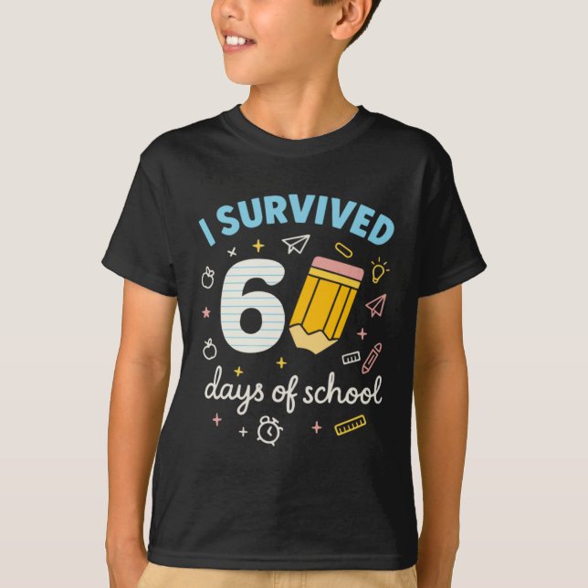 Jag-Överlevde-67-Dagar-På-Skolan T Shirt (Framsida)