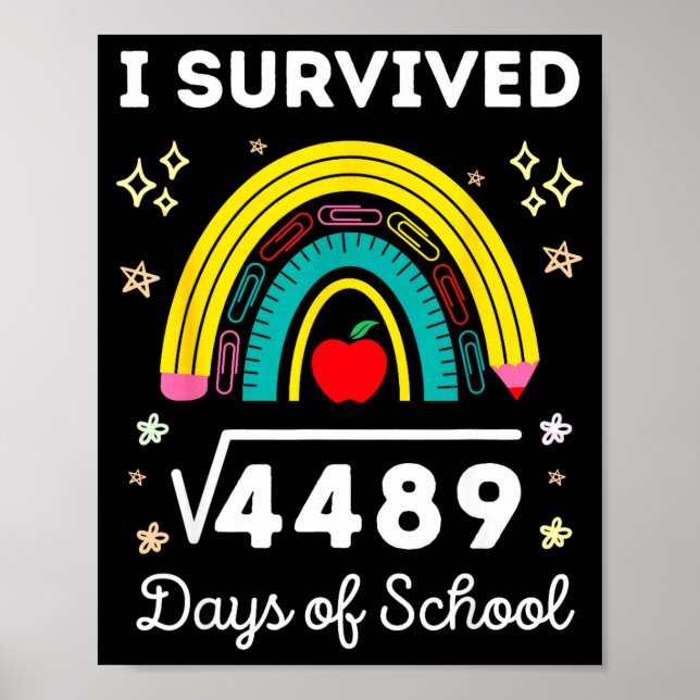 Jag överlevde 67 kvadratrotsdagar i skolan Roligt  Poster (Framsidan)