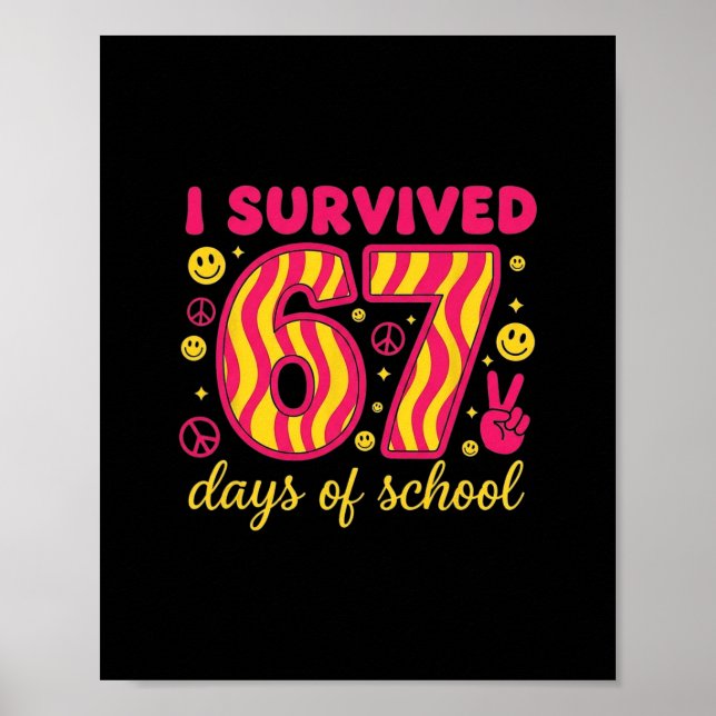 Jag överlevde 67 skoldagar 100 dagars hjärnruttna  poster (Framsidan)