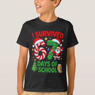 Jag överlevde 67 skoldagar julpepparkaka t shirt