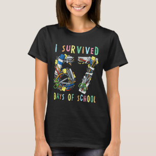 Jag överlevde 67 skoldagar Rolig matematiklärare _ T Shirt