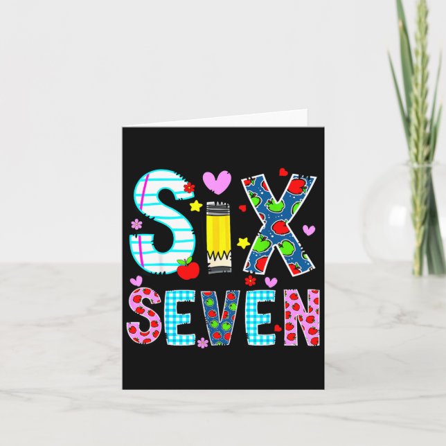 Jag överlevde 67 skoldagar Rolig meme-lärare Kort (Framsida)