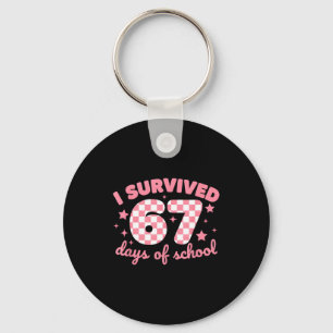 Jag överlevde 67 skoldagar Roligt 67 lärare elev Nyckelring