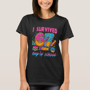 Jag överlevde 67 skoldagar Roligt Meme Glass T Shirt