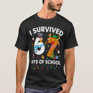 Jag överlevde 67 skoldagar Roligt meme sex sju T Shirt