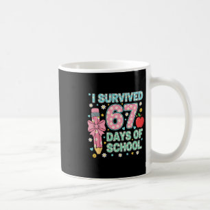 Jag överlevde 67 skoldagar Six Seven Meme för mig Kaffemugg