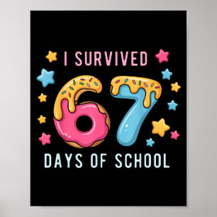 Jag överlevde 67 skoldagar Söt matte lärare Roligt Poster
