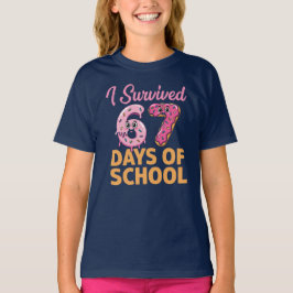 Jag överlevde 67 skoldagsmunkar Roliga barn T Shirt