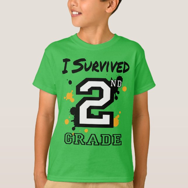 Jag Överlevde andra Klass T Shirt (Framsida)