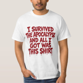 Jag överlevde Apokalypsen Rolig Halloween T-Shirt