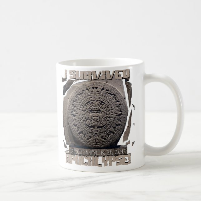 JAG ÖVERLEVDE apokalypset 2012 Kaffemugg (Höger)