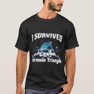 Jag Överlevde Bermuda Triangle Vacation Cruise T Shirt