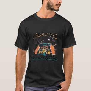 Jag Överlevde Bermuda Triangle Vacation Cruise T Shirt