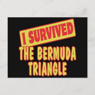 JAG ÖVERLEVDE BERMUDA TRIANGLE VYKORT