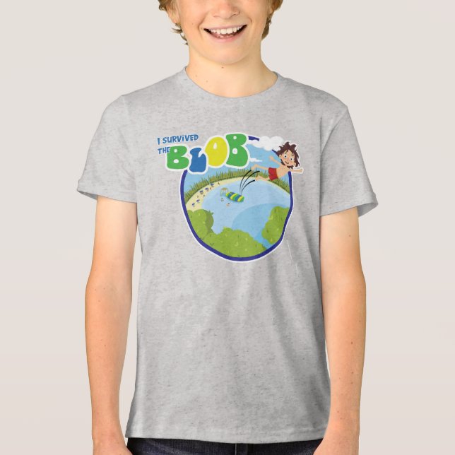 Jag överlevde Blobben! T Shirt (Framsida)