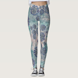 Jag Överlevde Blue Covid Virus Leggings