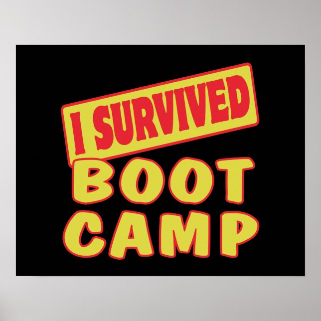 JAG ÖVERLEVDE BOOT CAMP POSTER (Framsidan)