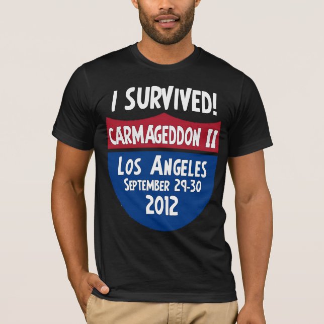 Jag överlevde Carmageddon 2 - Los Angeles 405 Tröja (Framsida)