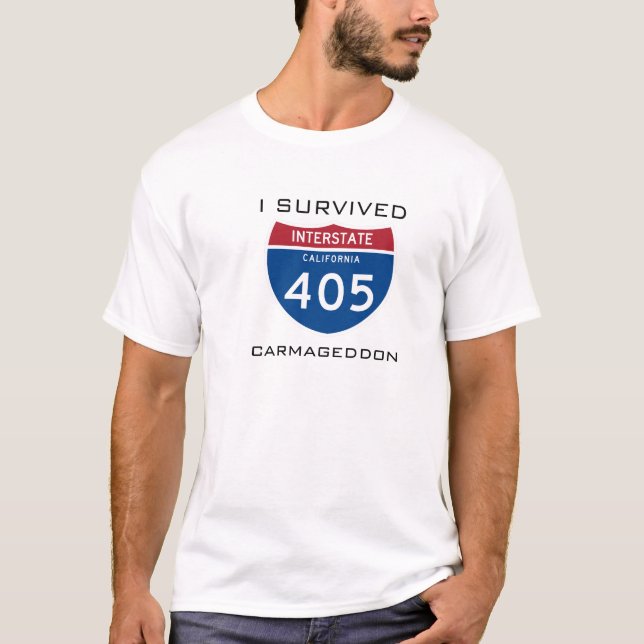 Jag överlevde Carmageddon Tee Shirt (Framsida)