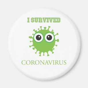 Jag Överlevde Coronavirus Magnet