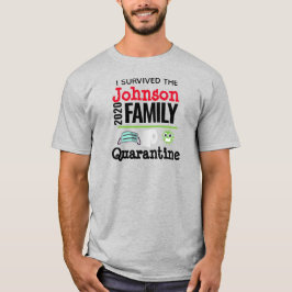 Jag Överlevde Coronavirus Quarantine Funny Family T Shirt