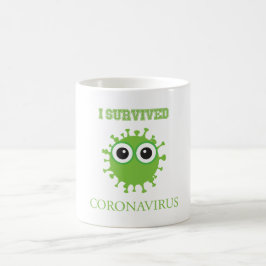Jag Överlevde Coronavirus Quarantine Kaffemugg