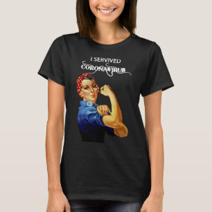Jag Överlevde Coronavirus Quarantine T Shirt