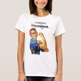 Jag Överlevde Coronavirus Quarantine T Shirt