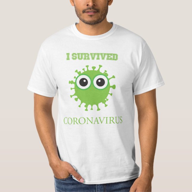 Jag Överlevde Coronavirus T Shirt (Framsida)