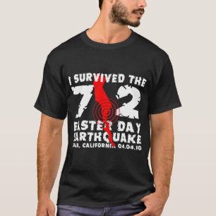 Jag överlevde dagjordskalvet för påsk 7,2 t shirt
