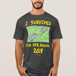 Jag överlevde den Fisk VFR ankomstt-skjortan 2018 T Shirt