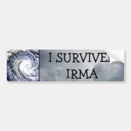 JAG ÖVERLEVDE DEN IRMA ORKANBILDEKALET BILDEKAL