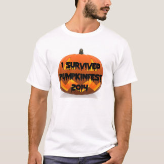 Jag överlevde den Keene Pumpkinfest t-skjortan T-shirt