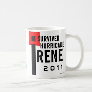 Jag överlevde den orkanIrene muggen Kaffemugg