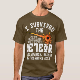 Jag överlevde den ryska meteoren t shirt