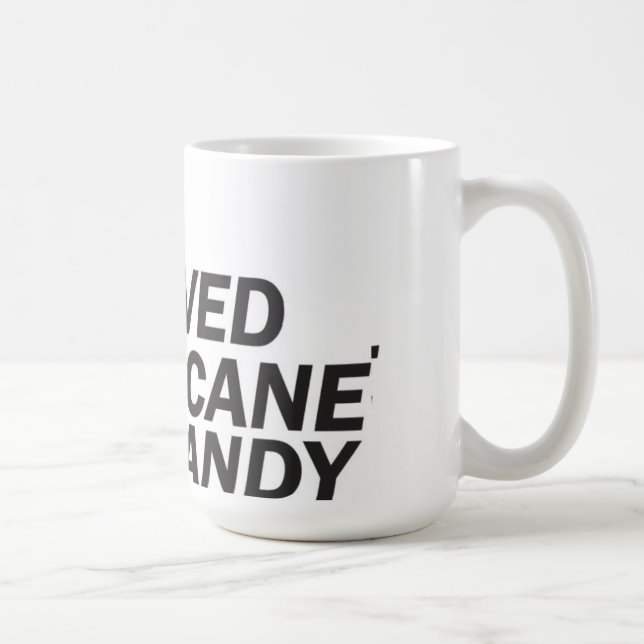 Jag överlevde den sandiga orkanen kaffemugg (Höger)