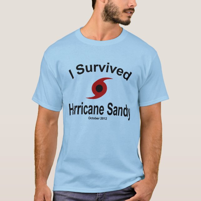 Jag överlevde den sandiga orkanen tröja (Framsida)