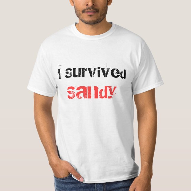 Jag överlevde den sandiga T-tröja Tröja (Framsida)