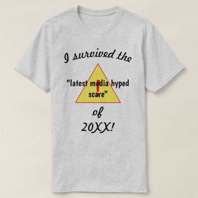 Jag Överlevde den senaste Skrämt  LT-Novelty för d T Shirt (Design framsida)