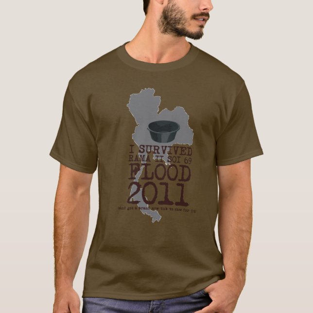 Jag överlevde den Soi 69 floden 2011 Tee (Framsida)