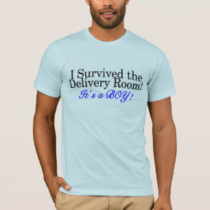 Jag överlevde det dess leveransrummet en pojke t-shirt