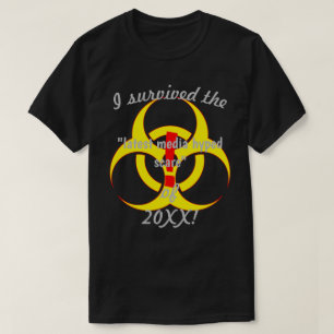 Jag Överlevde det senaste mediet Skrämmer biofara T Shirt