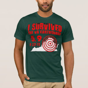 Jag överlevde det Virginia jordskalvet T-shirt