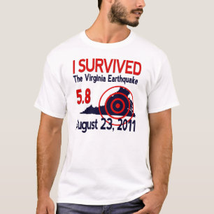 Jag överlevde det Virginia jordskalvet Tee Shirt