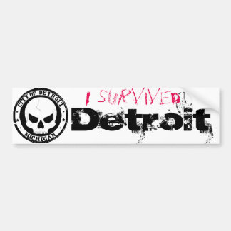 Jag överlevde Detroit Bildekal