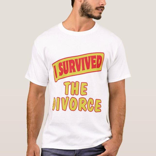 JAG ÖVERLEVDE DIVORCE T-SHIRT (Framsida)