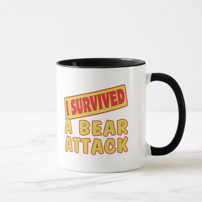 JAG ÖVERLEVDE EN BEAR ATTACK MUGG (Höger)