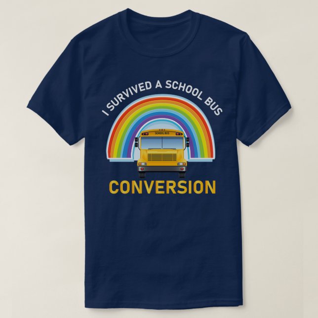 Jag överlevde en buss-konverteringsdesign för en S T Shirt (Design framsida)